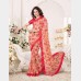 Vinay’s soft Printed Georgette Sharee with beautiful embroidered blouse piece  